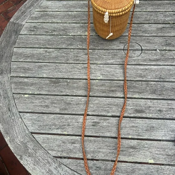 Authentic Rare Nantucket woven Tan Basket Bag - Picture 4 of 5